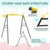 EOSAGA Extended Swing Frame with Ground Nail 300LBS, New Upgraded Heavy Duty A-Frame Metal Swing Stand for Kids Outdoor Fun, Fits for Most Swings & Yoga Swing, Fit for All-Weather - Image 3
