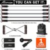 Resistance Bands, Exercise Bands with Handles, Fitness Bands, Workout Bands with Door Anchor and Ankle Straps, for Heavy Resistance Training, Physical Therapy, Shape Body, Yoga, Home Workout Set - Image 9