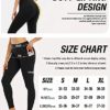 YOUNGCHARM 4 Pack Leggings with Pockets for Women,High Waist Tummy Control Workout Yoga Pants - Image 6