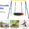 Costzon 550lbs Metal Swing Stand Full Steel Swing Frame, Heavy Duty Extra Large A-Frame Swing Sets for Backyard All Weather w/Ground Stakes, Great for Indoor Outdoor Garden Playground (Swing Frame) - Image 2