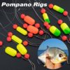 Dr.Fish 5 Pack Pompano Rigs Surf Fishing Rigs Snell Floats Fishing Beads Circle Hooks Saltwater Fishing Swivels Duo Lock Snaps - Image 6