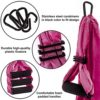Aerial Yoga Swing Set - Yoga Hammock Aerial Swing - Aerial Sling Inversion Fly Kit - Flying Yoga Inversion Tool - Antigravity Ceiling Hanging Yoga Sling - Adult Kids Arial Door Yoga Swing - Image 5