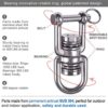 BeneLabel Swing Swivel with 2 Bearing, 360° Rotation, 770LB Capacity, Safest Rotational Device Hanging Accessory for Web Tree Swing, Aerial Dance, Children's Swing, Yoga Swing Sets - Image 2