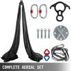 HUACHEN-LS Yoga Hammock Aerial Silk 2.8X10M for Aerial Yoga Flying Home Gym Anti-Gravity Fitness Practice Soft Durable Polyester Silk (Color : Blue 1mm, Size : 1) - Image 4
