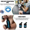 23Pcs Resistance Bands Set Workout Bands, 5 Stackable Exercise Bands with Handles, 5 Resistance Loop Bands, Jump Rope, Figure 8 Resistance Band, Headband, Cooling Towel - Image 5