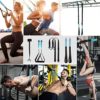 KEAFOLS Bodyweight Fitness Resistance Kit Extension Strap Door Anchors, Powerlifting Strength Workout Straps Full Body Complete Home Gym Body Core Exercise - Image 3