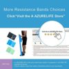 A AZURELIFE Resistance Bands Set, Professional Non-Latex Elastic Exercise Bands, 5 ft. Long Stretch Bands for Physical Therapy, Yoga, Pilates, Rehab, at-Home or The Gym Workouts, Strength Training - Image 5