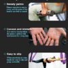 Fitness Exercise Gloves, Silicone Non-Slip Four Finger Weightlifting Protection Gloves, Men Women Callus Guard Workout Grip Gloves, Protect for Power Cross Training Lifting Hanging Cycling Yoga - Image 4