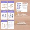 WorkoutLabs Exercise Cards: Bodyweight – Premium Home & Gym Workout Flash Cards Deck for Women and Men with 60 Exercises and 12 No Equipment Routines · Waterproof Plastic Fitness Flashcards - Image 3