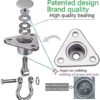9M Stainless Steel Hanger with Smooth Swing Bearings, Heavy Duty 180°+360° Swivel Swing Hook, 1500 lb Capacity Playground Yoga Hammock Chair Rope, sandbag Porch Swing Bag Sleeve - Image 2