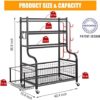 PLKOW Dumbbell Rack, Weight Rack for Dumbbells, Home Gym Storage for Dumbbells Kettlebells Yoga Mat and Balls, All in One Workout Storage with Wheels and Hooks, Powder Coated Finish Steel - Image 6