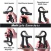 Hxusxjun Grip Strength Trainer,Adjustable Resistance Hand Grip Strengthener 11-132Lbs (5-60kg) with Non-Slip Gripper,Hand Forearm Exerciser for Muscle Building and Injury Recovery - Image 7