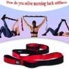 Stretch Strap for Hamstring with Loops.Hamstring Strech Strap for Exercise. Yoga Stretching Strap for Stretch. Set Yoga Ring Strap and Accupresure Massage Rings for Fingers included - Image 5