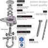 9M Stainless Steel Hanger with Smooth Swing Bearings, Heavy Duty 180°+360° Swivel Swing Hook, 1500 lb Capacity Playground Yoga Hammock Chair Rope, sandbag Porch Swing Bag Sleeve - Image 5