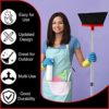 Broom Strongest 80% Heavier Duty - Outdoor Broom Indoor Broom, Angle Broom with Extendable Broomstick for Easy Sweeping - Easy Assembly & Durable, Great Use for Home Kitchen Room Office Lobby Floor - Image 3
