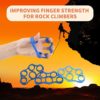 6PCS Finger Exerciser Hand Grip stretcher extension Trainer New Material,Forearm Grip Workout Set for Arthritis Carpal Tunnel Exercise Guitar and Rock Climbing，Relieve Wrist Pain - Image 3