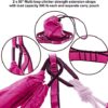 Aerial Yoga Swing Set - Yoga Hammock Aerial Swing - Aerial Sling Inversion Fly Kit - Flying Yoga Inversion Tool - Antigravity Ceiling Hanging Yoga Sling - Adult Kids Arial Door Yoga Swing - Image 7