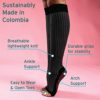 Tucketts Knee High Toeless Long Non-Slip Grip Socks - Anti Skid Yoga, Barre, Pilates, Home & Leisure - 1 pair Size 5 - 10 - Image 2