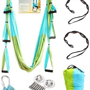 HONGFEISHANGMAO Yoga Hammock Full Aerial Yoga Hammock Set Yoga Swing Kit Trapeze for Yoga Inversion Hanging Equipment Hammock Swing