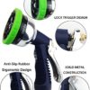 Professional Garden Hose Nozzle Spray Nozzle, 9 Adjustable Watering Patterns, Metal Body & Grip, High Pressure - Suitable for Watering Lawn and Garden, Washing Dogs & Pets - Image 3