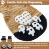 PUPTECK Double Side Anti-Slip Dog Socks with Adjustable Straps for Indoor Wear - 2 Pairs Pet Paw Protection Traction Control Socks on Hardwood Floor - Image 4
