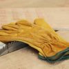 OZERO Leather Work Gloves Flex Grip Tough Cowhide Gardening Glove for Wood Cutting/Construction/Driving/Garden for Men and Women 1 Pair (Gold,Large) - Image 9