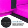 Matladin 6' Folding Tri-fold Gymnastics Gym Exercise Aerobics Mat, 6ft x 2ft x 2in PU Leather Tumbling Mats with Hook & Loop Fastener for Stretching Yoga Cheerleading Martial Arts - Image 6