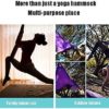 ZCXBHD Aerial Yoga Hammock Set 5mx2.8m Fitness Anti Gravity with 350 KG Load for Inversion Exercise Pilates Gymnastics (Color : Light Gray) - Image 5