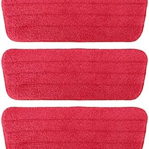 3 Packs Microfiber Mop Pads Spray Mop Refill Replacement Heads Wet/Dry Floor Cleaning Refill Mop Pads Compatible with Rubbermaid Reveal Spray Mop,Libman,Cxhome,Norwex and Bona Mops System