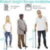Vive Folding Cane - Foldable Walking Cane for Men, Women - Fold-up, Collapsible, Lightweight, Adjustable, Portable Hand Walking Stick - Balancing Mobility Aid - Sleek, Comfortable T Handles (Black) - Image 5