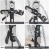 S.E.Peak Climbing Double Stop Descender Self-Braking Self Locking Rappelling Belay Devices for 10-13mm Rope for Rescue & Arborist/Hand Control - Image 6