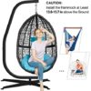 GREENSTELL Hammock Swing Stand,Hanging C-Stand with Buckle and Spring Hook, for Indoor,Outdoor,Sturdy Hanging Stand Max Load 150kg - Image 6
