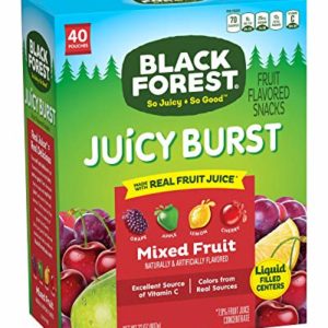 Black Forest Fruit Snacks Juicy Bursts, Mixed Fruit, 0.8 Ounce (40 Count)