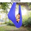 AGGJ Premium Aerial Silks Equipment Indoor Therapy Swing for Kids with Special Need Asperger’s and Sensory Integration Child Elastic Hammock (Color : Red, Size : 150x280cm) - Image 3