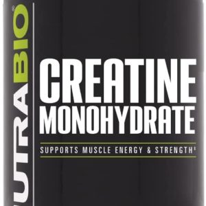 NutraBio Creatine Monohydrate - Pure Grade - Supports Muscle Energy and Strength - (300 Grams) - Unflavored, HPLC Tested (300g)