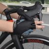 SPARKFIT Half Finger Cycling Gloves for Road Bikes and Mounting Biking, Bicycle Gloves Mountain Bike Gloves Non-Slip Shock Absorbent Palm Grip, Lightweight Lycra Moisture Wicking, Snug Compression - Image 7