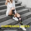 6 Pairs Compression Socks for Women & Men Circulation 20-30mmHg is Best Support for Running,Nursing,Athletic Sports - Image 3