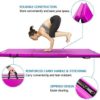 Matladin 6' Folding Tri-fold Gymnastics Gym Exercise Aerobics Mat, 6ft x 2ft x 2in PU Leather Tumbling Mats with Hook & Loop Fastener for Stretching Yoga Cheerleading Martial Arts - Image 5