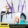 HONGYIFEI2021 Yoga Hammock Assist Trainer Sports Door Mount Yoga Hammock Home Flexibility Gym Fitness Portable Inversion Back Bend Stretch Strap Dance Aerial Yoga Hammock (Color : C) - Image 6