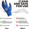 Safety Work Gloves Bulk Pack 12, Odorless Polyurethane Coated with Grip, Seamless Knit Working Gloves for Men Women, Ultra-Thin and Breathable, Ideal for Light Duty Work (Black, Large) - Image 2