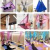 Aerial Hammock, 5.5 Yards Premium Aerial Silk Fabric Pilates Inversion Gymnastic Aerial Fitness Rig Include Daisy Chain,Carabiner XJJUN (Color : F, Size : 5m) - Image 3
