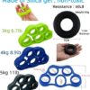 Yukoity (10 Packs) Hand Grip Strength Trainer Kit , Adjustable Hand Grip Strength Trainer with Counter, forerm strengthener, Grip Strength Ring, Finger Exerciser, Finger Stretcher band ; Stress Relief Grip Ball with Carry Bag for Athletes - Image 7