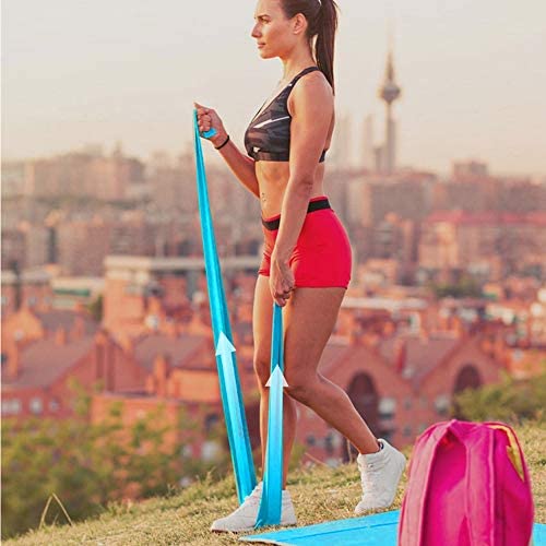 GOAITOU Resistance Bands, Professional Latex Elastic Exercise Bands Long Stretch Bands for Physical Therapy, Recovery, Yoga, Pilates, at-Home or The Gym Workouts, Fitness, Strength Training - Image 2