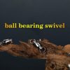 AMYSPORTS Barrel Ball Bearing Swivel Saltwater Stainless Rolling Fishing Swivel Steel High Strength Fishing Swivels Connector Solid Welded Rings Black Nickel - Image 7