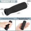 Cane Grip Replacement Cane Grip Foam Cane Handle Grip Replacement Offset Cane Grips Walking Cane Hand Grip Foam Handle for Cane Bicycle Handlebars 4.53 x 0.98 x 0.98 Inch, Black (4 Pieces) - Image 2