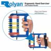 Sammons Preston 56571 Rolyan Ergonomic Hand Exerciser with Padded Handle,Adjustable Squeeze Tool,4 Pairs of Rubber Bands for Progressive Resistance,Improves Hand Grip Strength,Hand &Thumb,Blue - Image 5