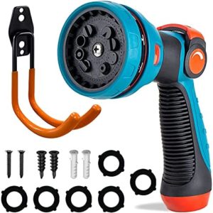 Hose Nozzle Heavy Duty High Pressure Hose Sprayer With 10 Adjustable Watering Patterns - Thumb Control Design,Garden Hose Nozzle for Hose Outdoor Watering Plants & Lawns.Washing and Showering Cleaning