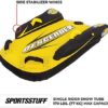 Sportsstuff Descender Kids Inflatable Snow Tube/Sled with Ultra Durable Nylon Cover , Black - Image 2