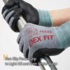 DEX FIT Nitrile Work Gloves FN330, 3D Comfort Stretch Fit, Power Grip, Smart Touch, Durable Foam Coated, Thin & Lightweight, Machine Washable, Grey M (8) 3 Pairs - Image 3
