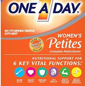 One A Day Women’s Petites Multivitamin,Supplement with Vitamin A, Vitamin C, Vitamin D, Vitamin E and Zinc for Immune Health Support, B Vitamins, Biotin, Folate (as folic acid) & more, 160 count